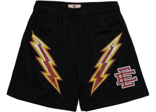 Eric Emanuel Ee Basic Lightning Bolt Shortblack/yellow/red