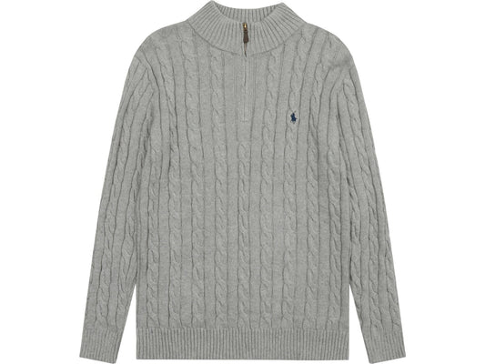 Polo Ralph Lauren Cable Knit Sweater Blue Grey