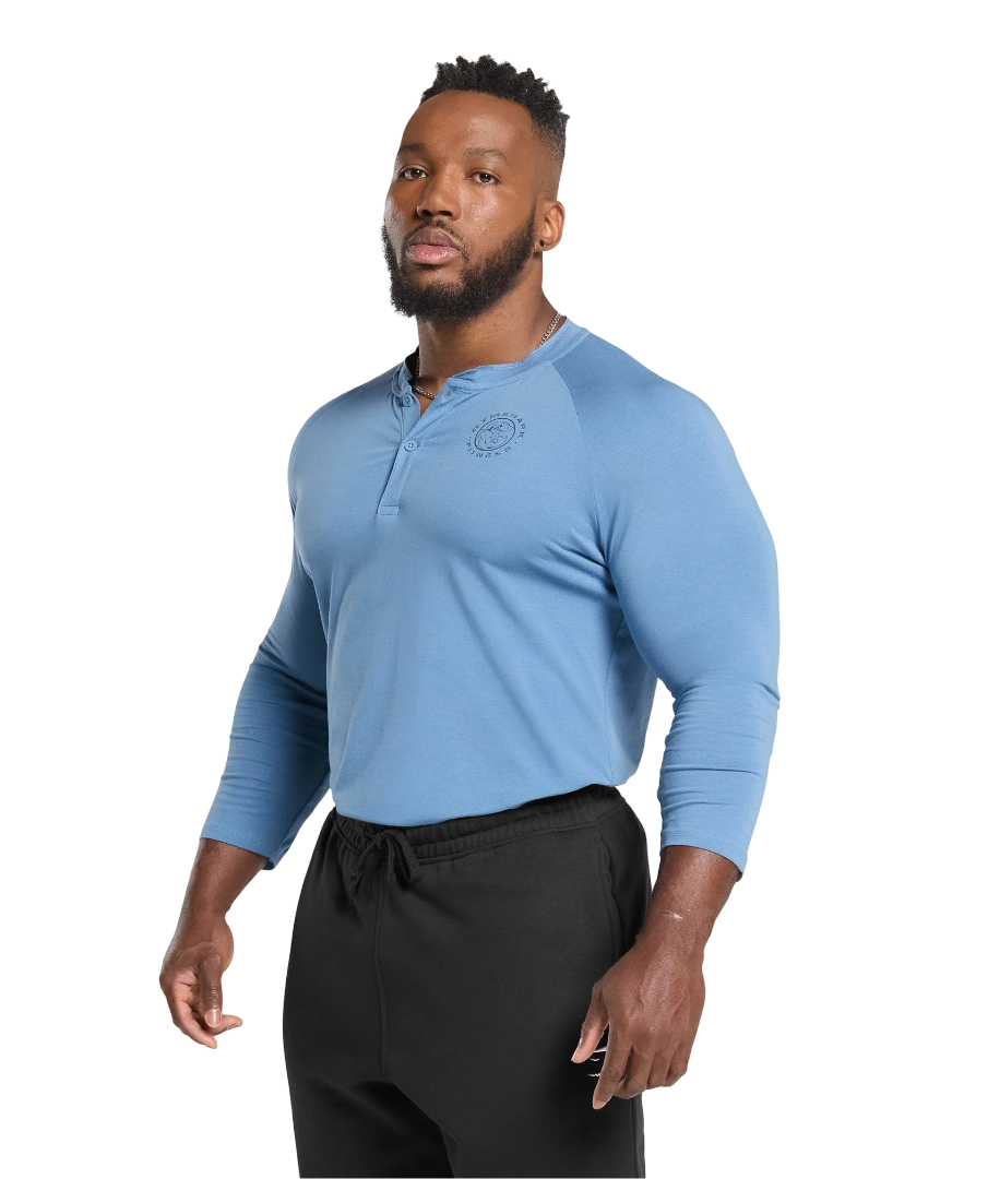 Gymshark Legacy Henley Classic Blue