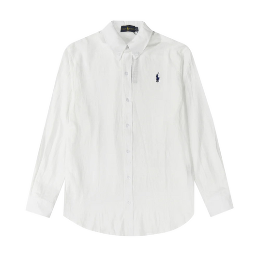 Polo Ralph Lauren Button Down Collar Cotton Shirt White
