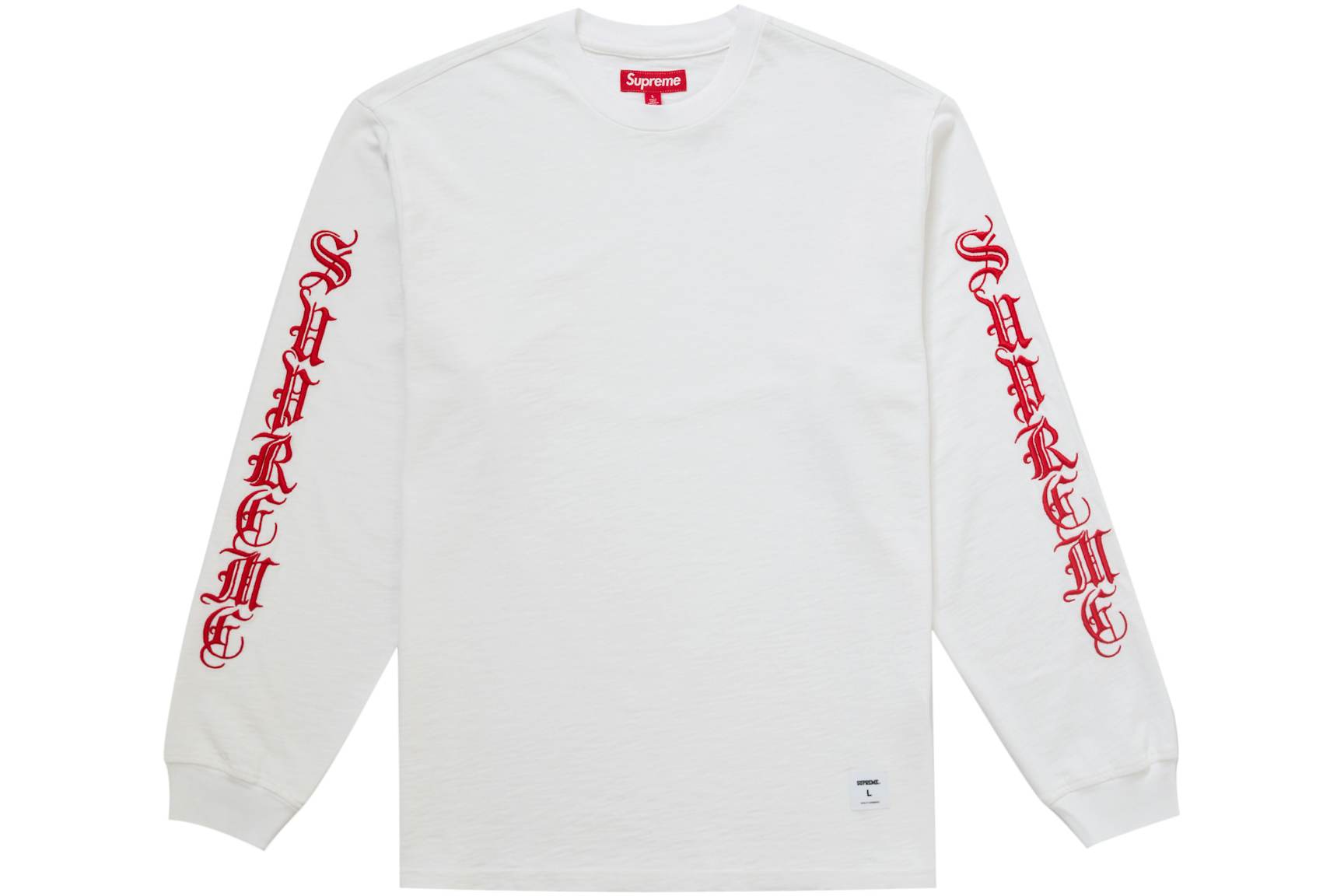 Supreme Old English L/s Top White