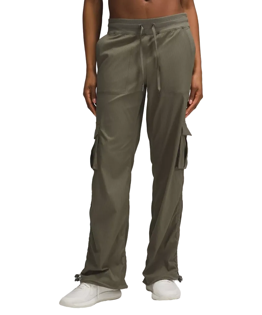Lululemon Dance Studio Relaxed Fit Mid Rise Cargo Pant Army Green