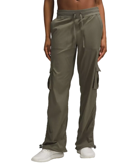 Lululemon Dance Studio Relaxed Fit Mid Rise Cargo Pant Army Green