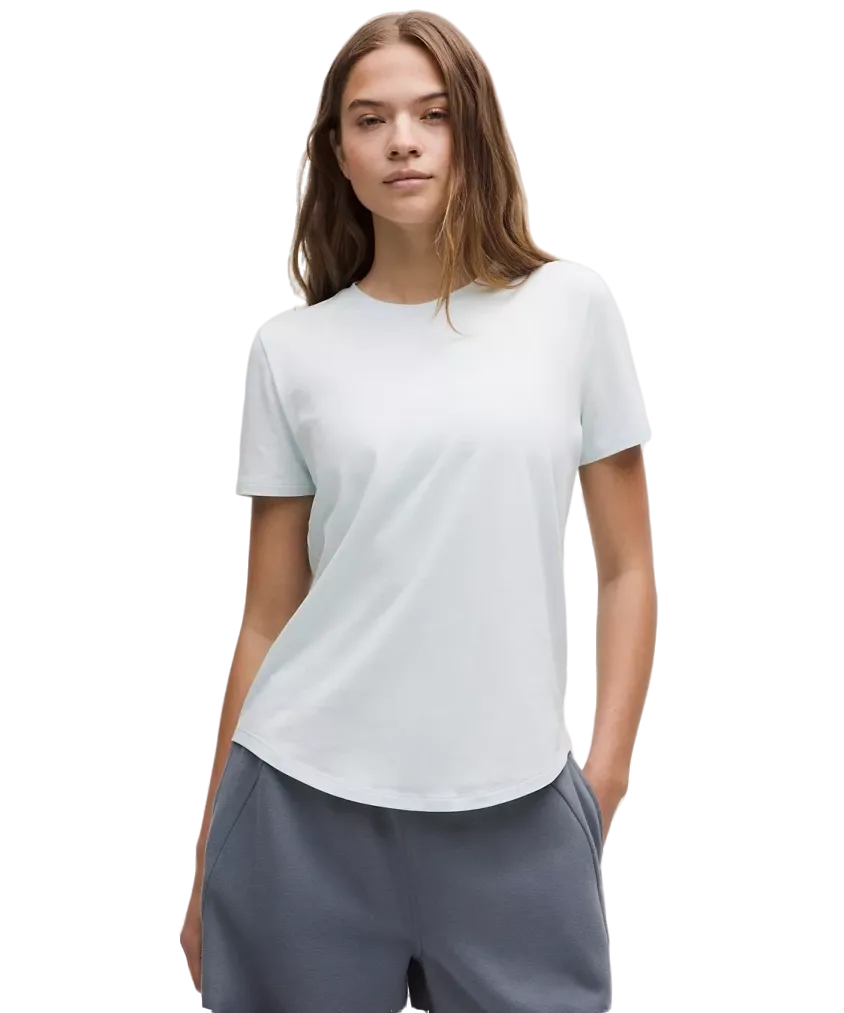 Lululemon Love Curved Hem Crewneck T Shirt Crater Blue