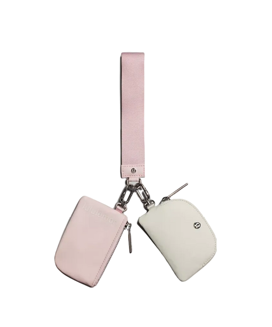 Lululemon Dual Pouch Wristlet Flush Pink/bone