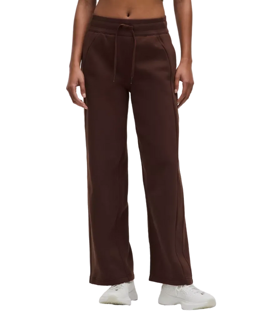 Lululemon Scuba Mid Rise Wide Leg Pant Lava Cake
