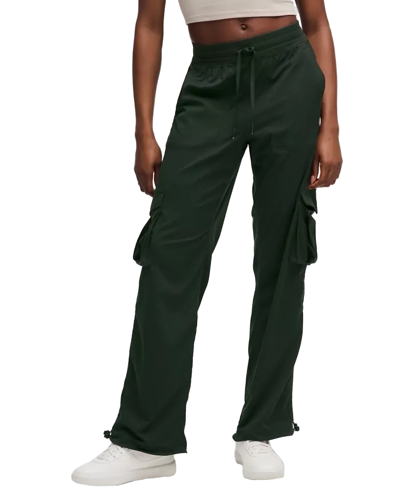 Lululemon Dance Studio Relaxed Fit Mid Rise Cargo Pant Rainforest Green
