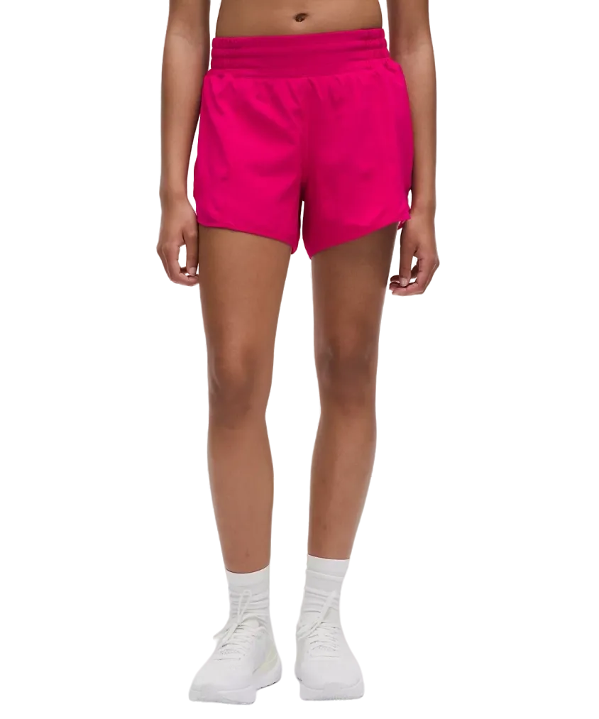 Lululemon Hotty Hot High Rise Lined Short 4" Passionate