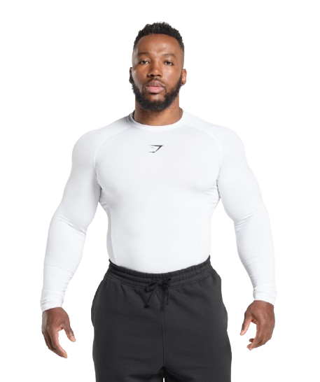 Gymshark Element Baselayer Long Sleeve T Shirt White