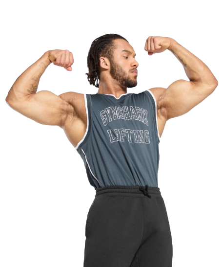 Gymshark Mesh Tank Titanium Blue