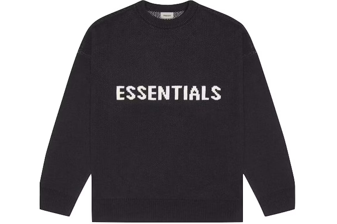 Fear Of God Essentials Knit Sweater Dark Slate/stretch Limo/black