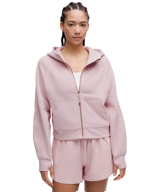 Lululemon Scuba Oversized Full Zip Hoodie Pink Haze/rose Gold