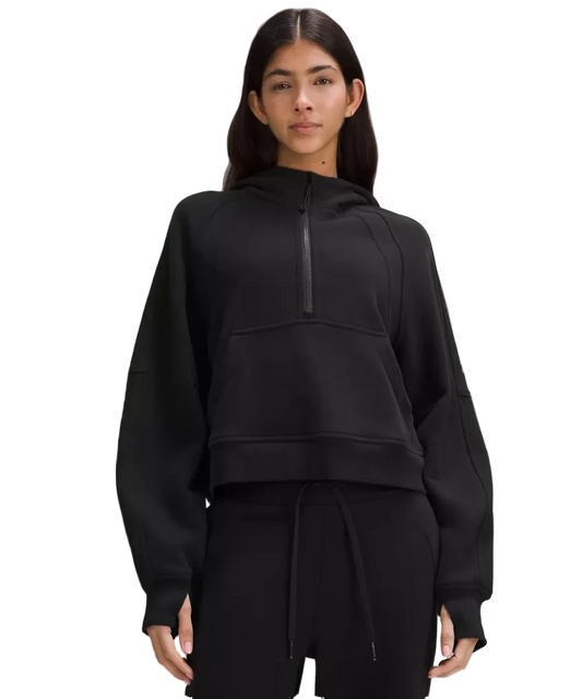Lululemon Scuba Oversized Half Zip Hoodie Black
