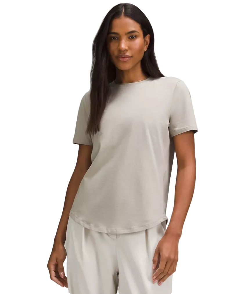 Lululemon Love Curved Hem Crewneck T Shirt Riverstone