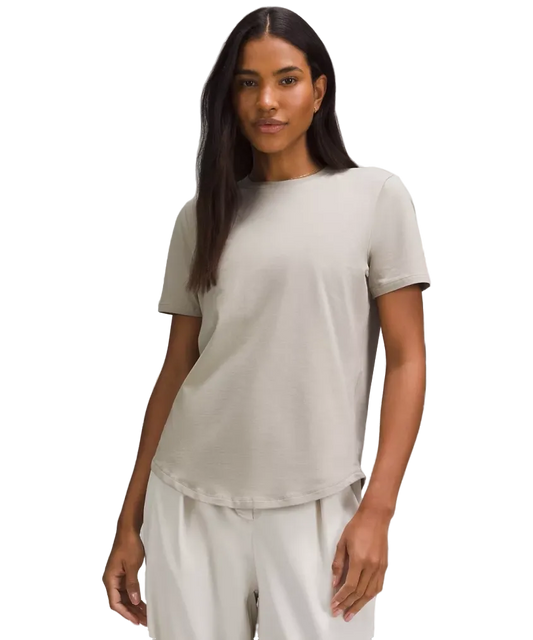 Lululemon Love Curved Hem Crewneck T Shirt Riverstone