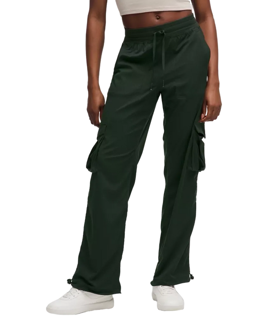 Lululemon Dance Studio Relaxed Fit Mid Rise Cargo Pant Rainforest Green