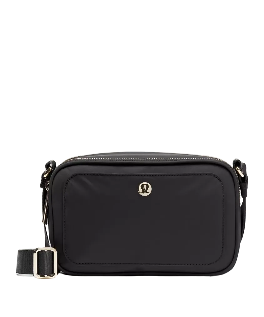 Lululemon Crossbody Camera Bag 2l Black/gold