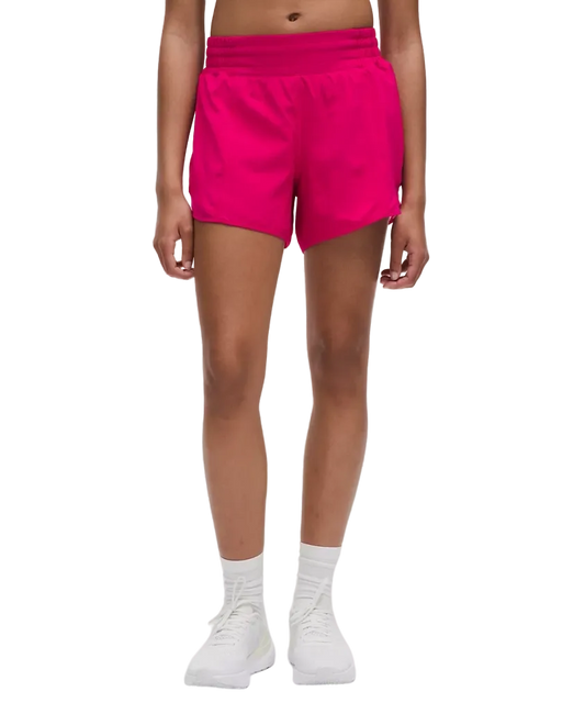 Lululemon Hotty Hot High Rise Lined Short 4" Passionate