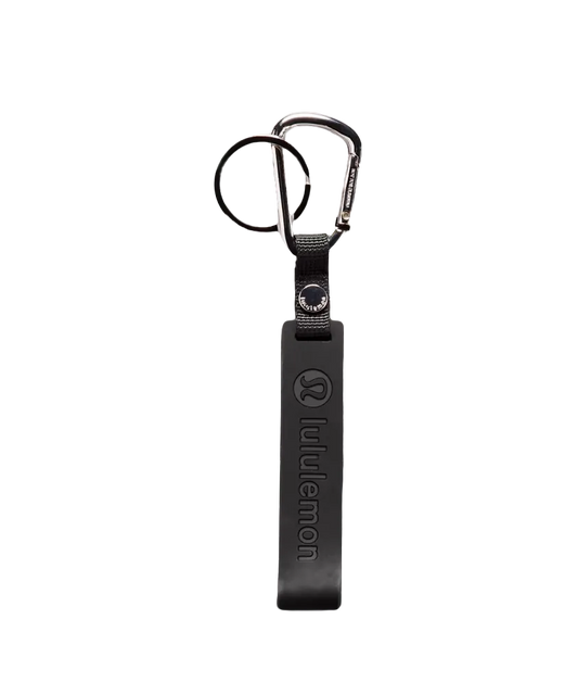 Lululemon Silicone Keychain Black/silver