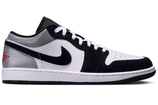 Jordan 1 Low Se White Fire Red Black Matte Silver