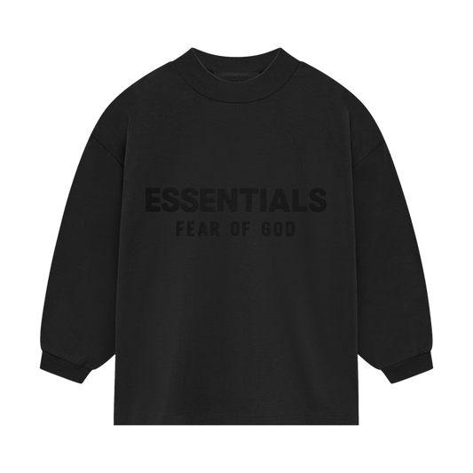 Essentials Black Long Sleeve Tshirt